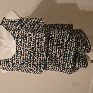 Layered Scoop Neck Women's Tank Top - Black Multi